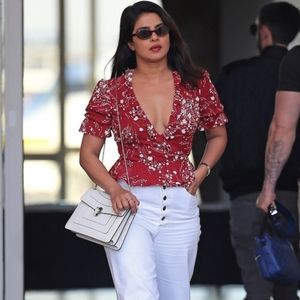 Reformation Caprice Red Wrap Blouse